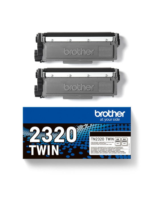 Brother TN-2320TWIN värikasetti 1 kpl Alkuperäinen musta