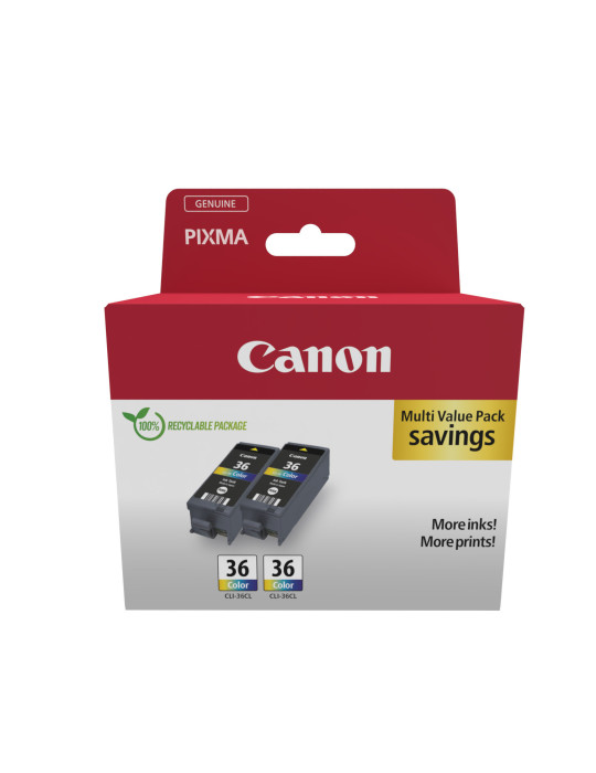 Canon 1511B025 ink cartridge 2 pc(s) Original Black, Cyan, Magenta, Yellow