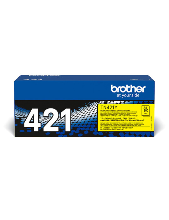 Brother TN-421Y värikasetti 1 kpl Alkuperäinen Keltainen