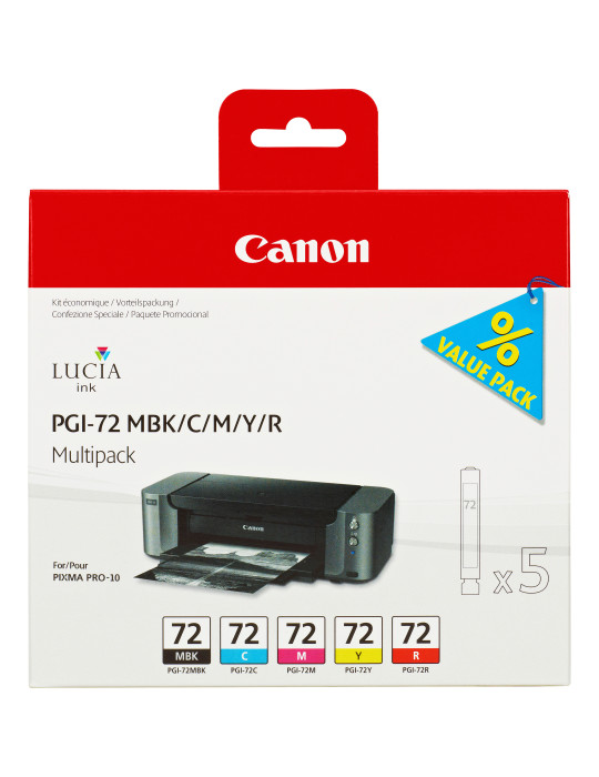 Canon 6402B009 ink cartridge 5 pc(s) Original Standard Yield Cyan, Magenta, Matte black, Red, Yellow