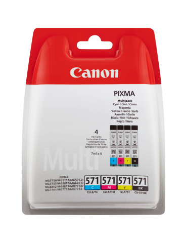 Canon CLI-571 Multipack ink cartridge 4 pc(s) Original Black, Cyan, Magenta, Yellow