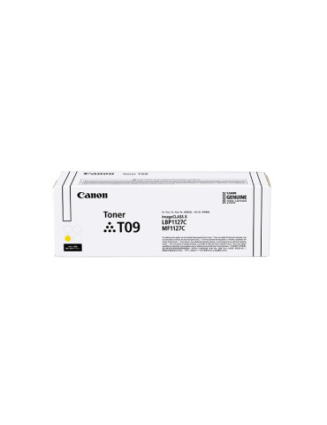 Canon TONER T09 Y värikasetti 1 kpl Alkuperäinen Keltainen