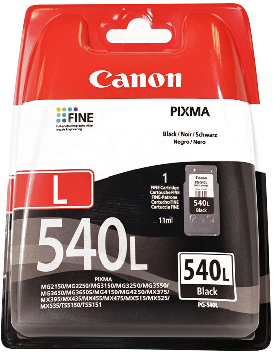 Canon PG-540L bläckpatroner 1 styck Original Standardavkastning Svart