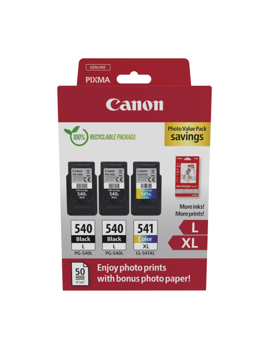 Canon 5224B015 ink cartridge 3 pc(s) Original Black, Cyan, Magenta, Yellow