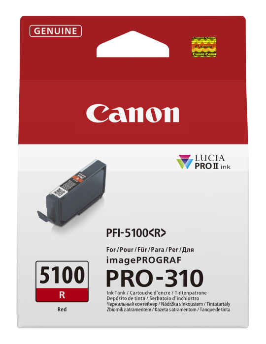 Canon PFI-5100 R bläckpatroner 1 styck Original Röd