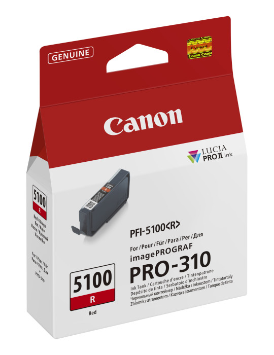 Canon PFI-5100 R bläckpatroner 1 styck Original Röd
