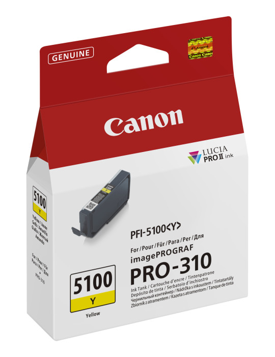 Canon PFI-5100 Y bläckpatroner 1 styck Original Gul