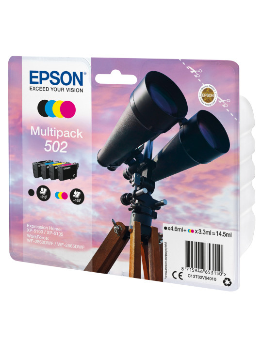 Epson 502 ink cartridge 1 pc(s) Original Standard Yield Black, Cyan, Magenta, Yellow