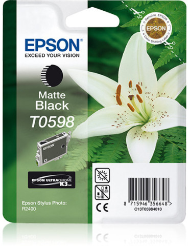 Epson Lily Enpack mattsvart T0598 UltraChrome K3
