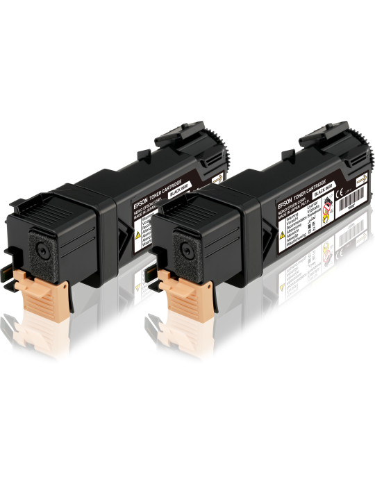 Epson AL-C2900N CX29NF-sarjat - väriainekasetti musta kahden kappaleen pakkaus - 3k x 2
