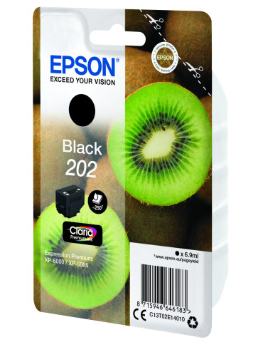 Epson Kiwi Singlepack Black 202 Claria Premium Ink