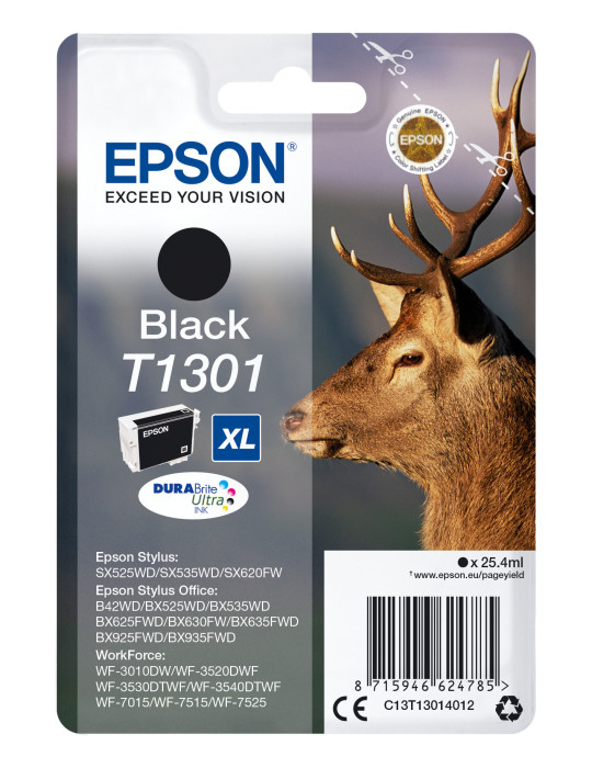 Epson Stag T1301 ink cartridge 1 pc(s) Original High (XL) Yield Black