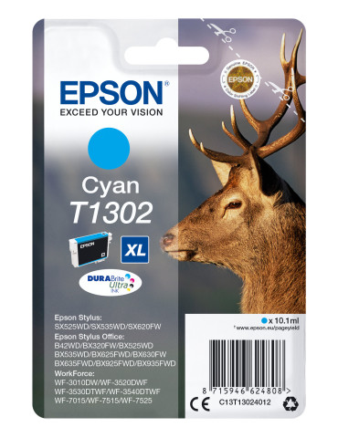 Epson Stag T1302 ink cartridge 1 pc(s) Original High (XL) Yield Cyan