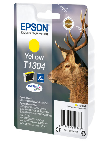 Epson Stag Yksittäispakkaus, keltainen T1304 DURABrite Ultra -muste