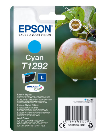 Epson Yksittäispakkaus, syaani T1292 DURABrite Ultra -muste