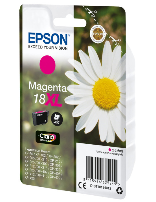Epson Daisy Yksittäispakkaus, magenta 18XL Claria Home -muste