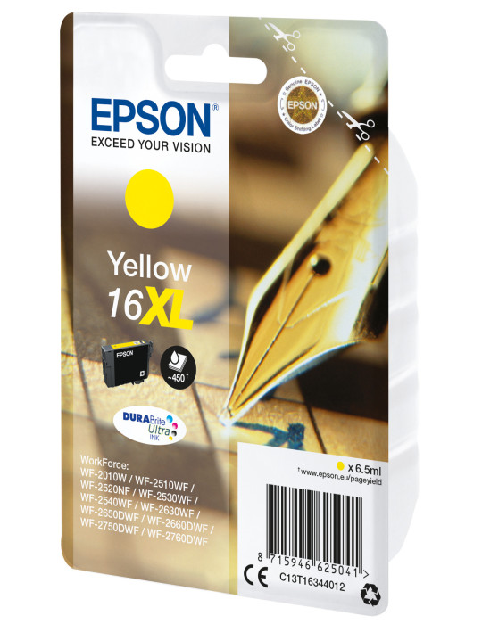 Epson Pen and crossword Yksittäispakkaus, keltainen 16XL DURABrite Ultra -muste