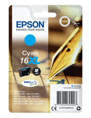 Epson Pen and crossword Enpack cyan 16XL DURABrite Ultra-bläck