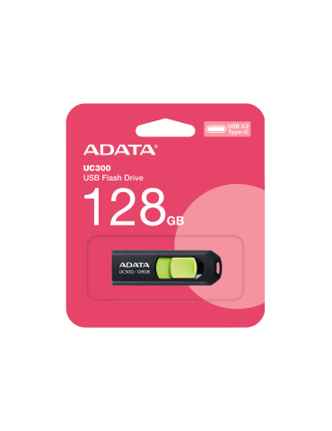 ADATA ACHO-UC300-128G-RNB USB-sticka 128 GB USB Type-C 3.2 Gen 1 (3.1 Gen 1) Svart