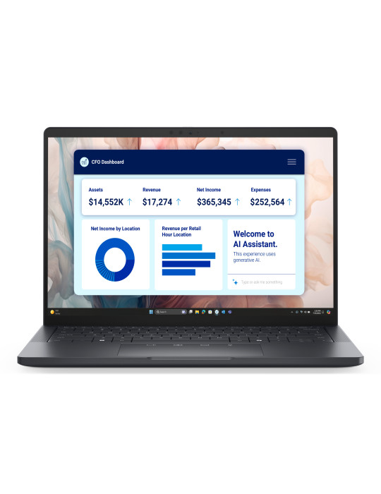 DELL Pro 13 Premium PA13250 Intel Core Ultra 5 236V Bärbar dator 33,8 cm (13.3") Full HD+ 16 GB LPDDR5x-SDRAM 512 GB SSD Wi-Fi