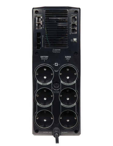 APC Back-UPS Pro UPS-virtalähde Linjainteraktiivinen 1,5 kVA 865 W 6 AC-pistorasia(a) APC Back-UPS Pro UPS-virtalähde Linjainteraktiivinen 1,5 kVA 865 W 6 AC-pistorasia(a)