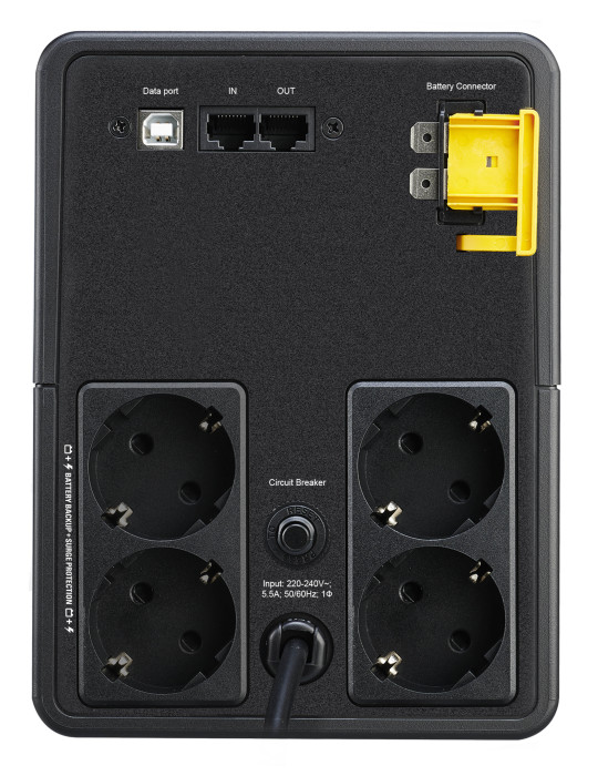 APC BX1200MI-GR uninterruptible power supply (UPS) Line-Interactive 1.2 kVA 650 W 4 AC outlet(s)