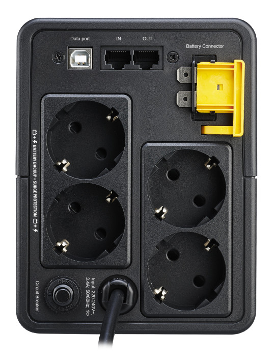 APC BX750MI-GR uninterruptible power supply (UPS) Line-Interactive 0.75 kVA 410 W 4 AC outlet(s)