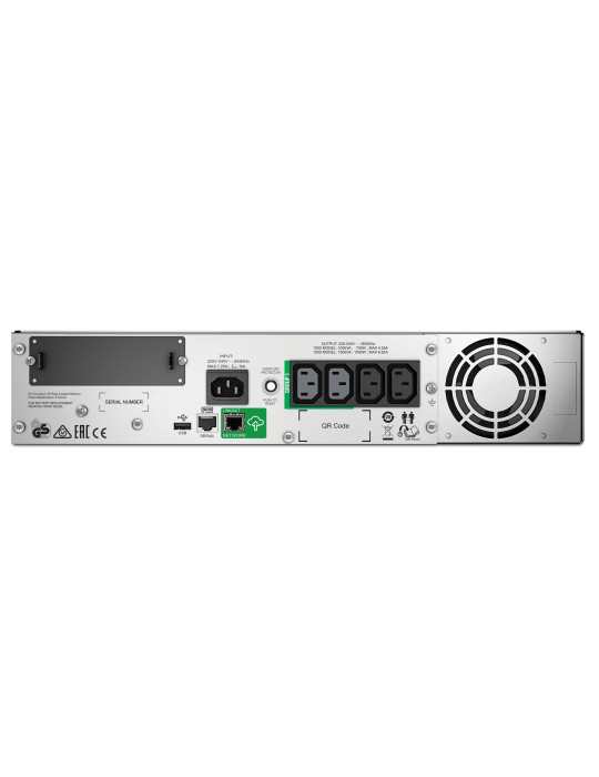 APC SMT1500RMI2UC strömskydd (UPS) Linjeinteraktiv 1,5 kVA 1000 W 4 AC-utgångar