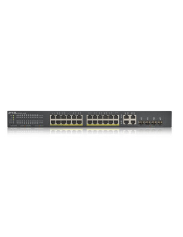 Zyxel GS1920-24HPV2 Managed Gigabit Ethernet (10 100 1000) Power over Ethernet (PoE) Black Zyxel GS1920-24HPV2 Managed Gigabit Ethernet (10 100 1000) Power over Ethernet (PoE) Black