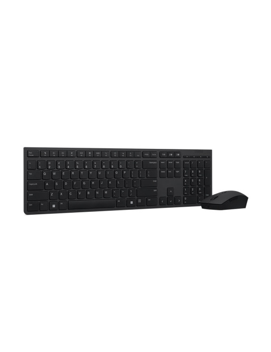 Lenovo 4X31K03975 näppäimistö Sisältää hiiren RF Wireless + Bluetooth Pohjoismainen Harmaa