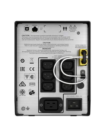 APC SMC2000I uninterruptible power supply (UPS) Line-Interactive 2 kVA 1300 W 7 AC outlet(s)