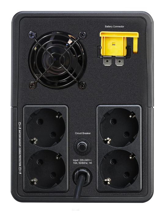 APC Easy UPS strömskydd (UPS) Linjeinteraktiv 2,2 kVA 1200 W 4 AC-utgångar