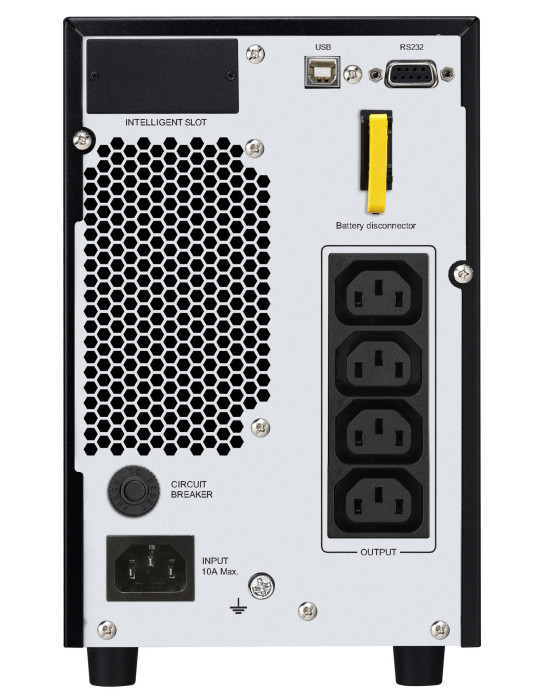 APC SRV2KI UPS-virtalähde Taajuuden kaksoismuunnos (verkossa) 2 kVA 1600 W 4 AC-pistorasia(a)