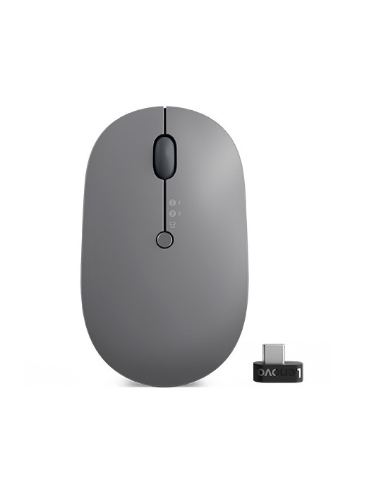 Lenovo Go Multi-Device mouse Office Ambidextrous RF Wireless + Bluetooth Optical 2400 DPI