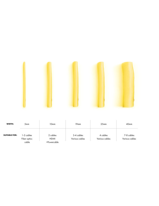 Multibrackets 4382 cable sleeve Yellow