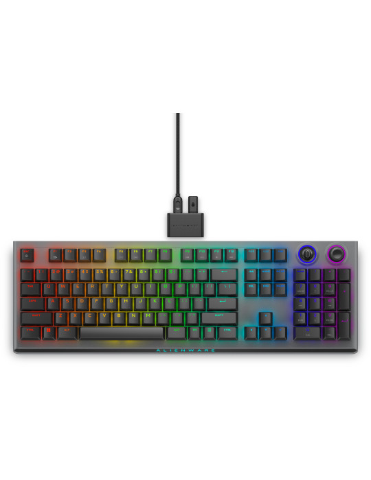 Alienware AW920K tangentbord Spela USB + RF Wireless + Bluetooth Grå