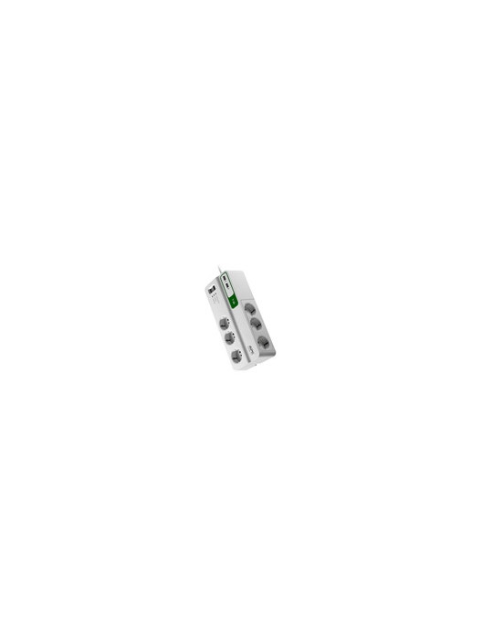 APC PM6U-IT surge protector White 6 AC outlet(s) 230 V 78.7" (2 m)