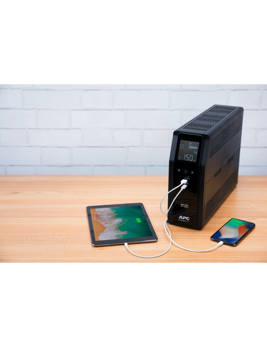 APC BR1600SI uninterruptible power supply (UPS) Line-Interactive 1.6 kVA 960 W 8 AC outlet(s)