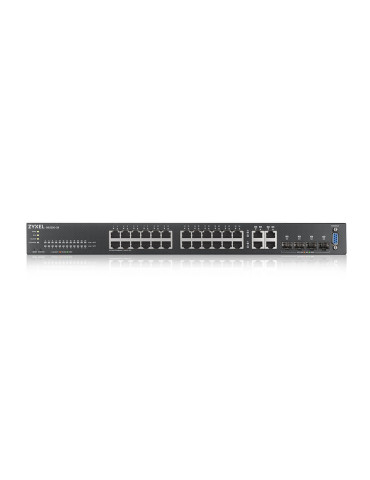 Zyxel GS2220-28-EU0101F verkkokytkin Hallittu L2 Gigabit Ethernet (10 100 1000) musta