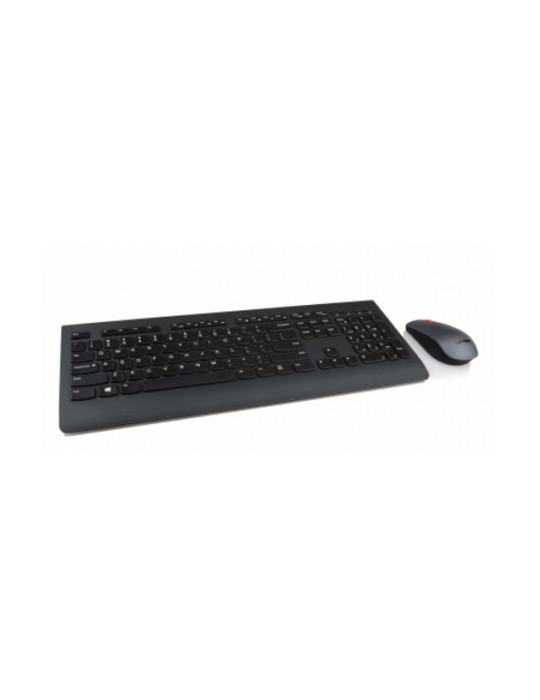 Lenovo 4X30H56824 näppäimistö Sisältää hiiren Universaali Langaton RF QWERTY Suomi, Ruotsi musta