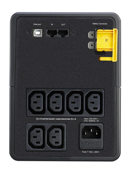 APC BX1200MI strömskydd (UPS) Linjeinteraktiv 1,2 kVA 650 W 6 AC-utgångar