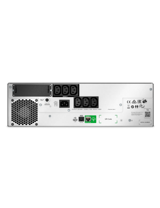 APC SMTL1500RMI3UC uninterruptible power supply (UPS) Line-Interactive 1.5 kVA 1350 W 6 AC outlet(s)