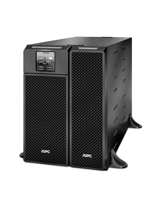 APC Smart-UPS On-Line UPS-virtalähde Taajuuden kaksoismuunnos (verkossa) 6 kVA 6000 W 10 AC-pistorasia(a)