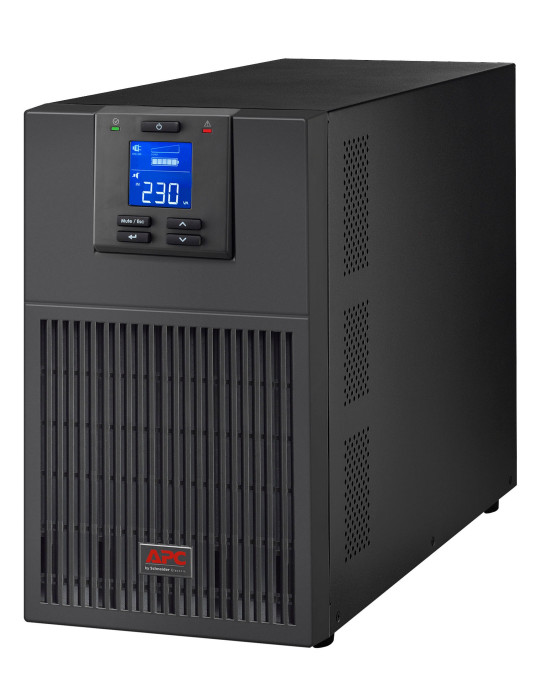 APC SRV1KI UPS-virtalähde Taajuuden kaksoismuunnos (verkossa) 1 kVA 800 W 3 AC-pistorasia(a)