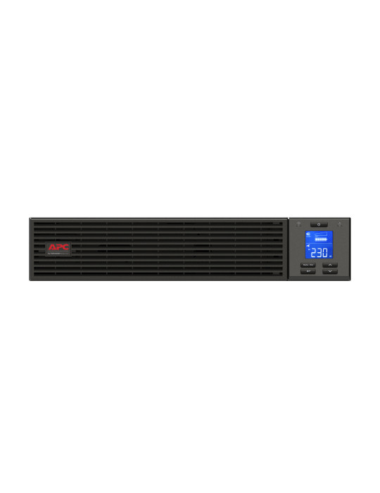 APC SRV1KRIRK UPS-virtalähde Taajuuden kaksoismuunnos (verkossa) 1 kVA 800 W 3 AC-pistorasia(a)