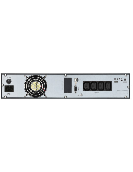 APC SRV2KRI UPS-virtalähde Taajuuden kaksoismuunnos (verkossa) 2 kVA 1600 W 4 AC-pistorasia(a)