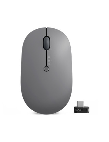 Lenovo Go Multi-Device mouse Office Ambidextrous RF Wireless + Bluetooth Optical 2400 DPI