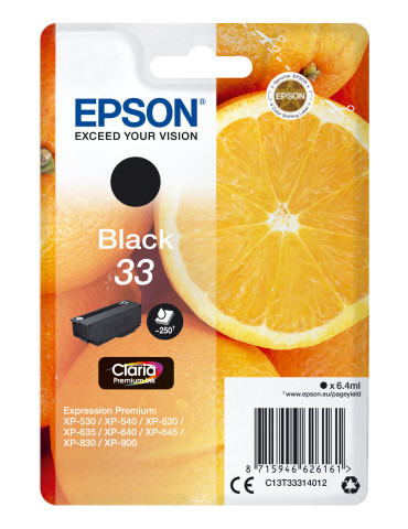Epson Oranges C13T33314012 ink cartridge 1 pc(s) Original Standard Yield Black
