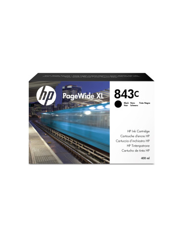 HP 843C 400-ml Black PageWide XL Ink Cartridge