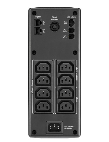 APC BR1600MI uninterruptible power supply (UPS) Line-Interactive 1.6 kVA 960 W 8 AC outlet(s)